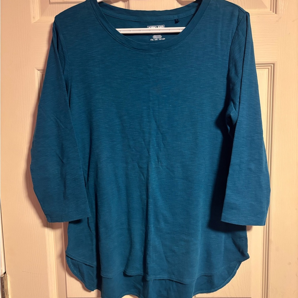 Kirkland Signature Deep Blue Long Sleeve Top